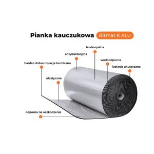 Zdjęcie K6s ALU Pianka wygłuszająca kauczukowa 6mm